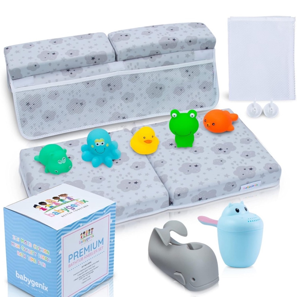 Babygenix Bath Set, Bath Kneeler & Elbow Rest Pad Set